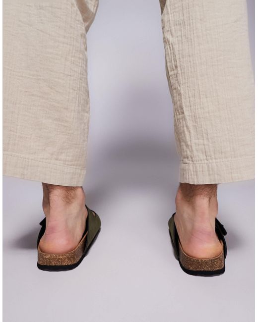 ASOS Green Two Strap Sandals for men