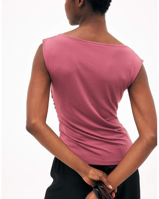 NA-KD Red Buckle Detail Sleeveless Top
