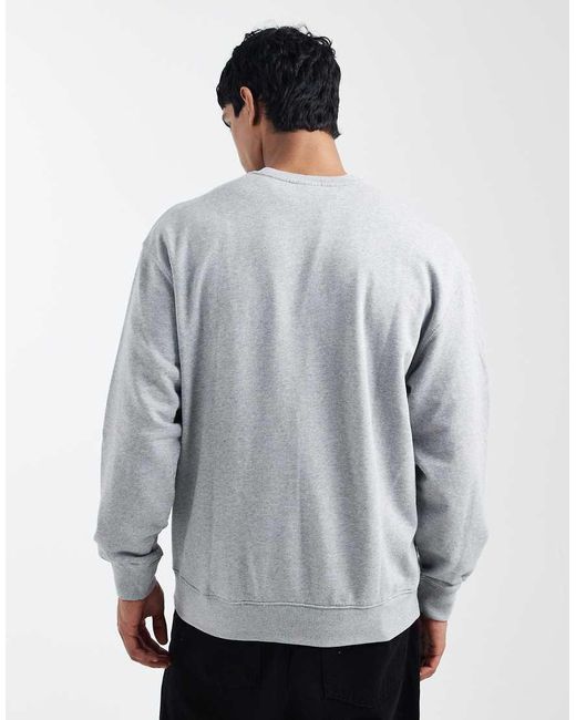 Levi's Gray Logo Graphic Relaxed Sweatshirt for men