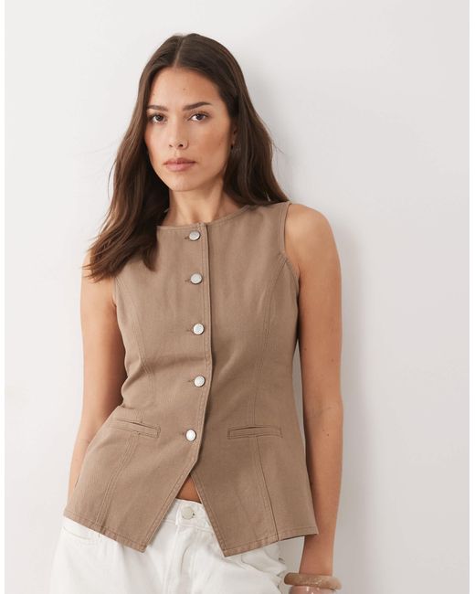 Gilet Threadbare en coloris Brown