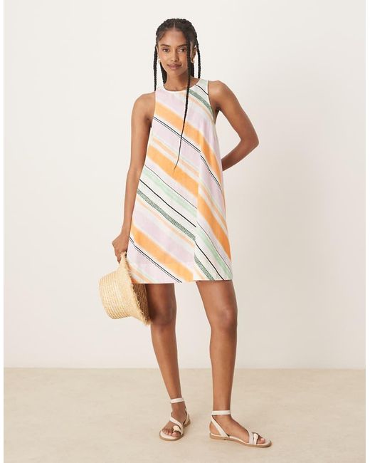 ASOS Multicolor A Line Racer Mini Dress