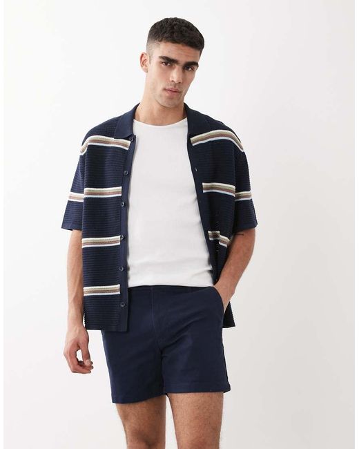ASOS Blue Skinny Chino Short for men