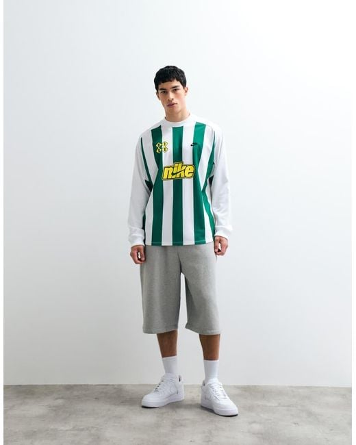 Nike Green Futbol Stripe Goalie Top for men