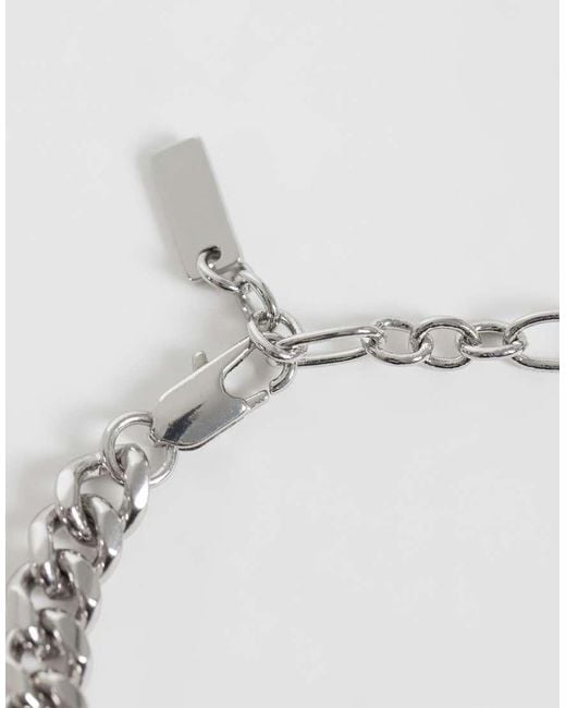 ASOS Natural Graduated Chain Bracelet for men
