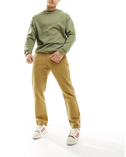Levi's Yellow Xx Authentic Straight Fit Chino for men
