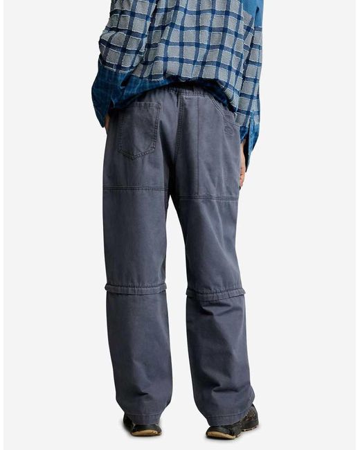 Desigual Blue Long Cotton Trousers for men