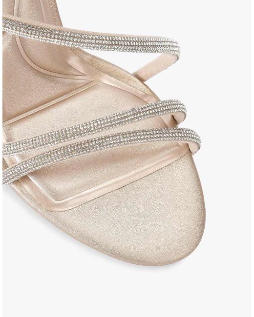 Carvela Kurt Geiger White Spiral 105 Heeled Sandals