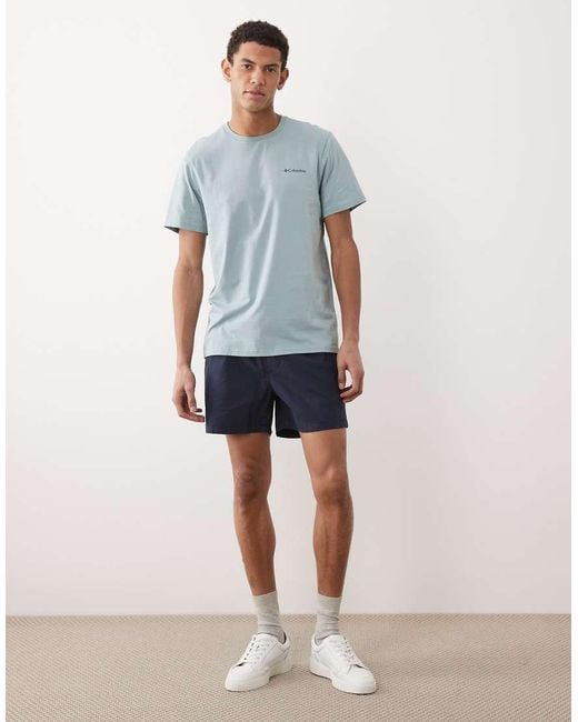 Columbia Blue Csc Outdoor Back Graphic T-shirt for men