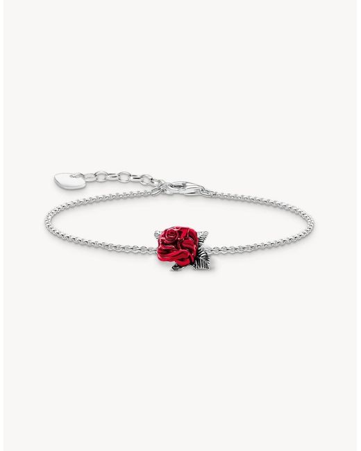 Thomas Sabo White Bracelet Roses Romance
