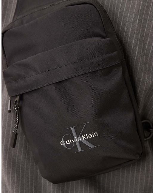 Calvin Klein Gray Bold Sling Bag for men