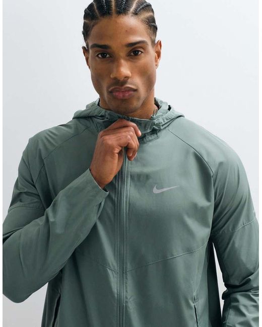 Nike Green Miler Full Zip Jacket for men