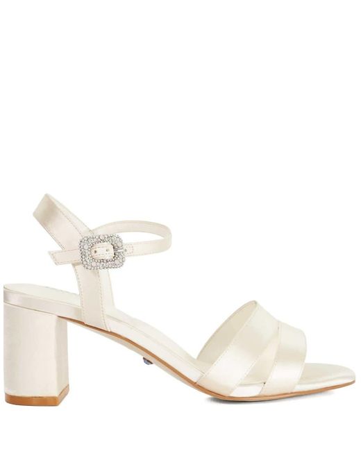 Dune Natural Marital Heeled Sandals