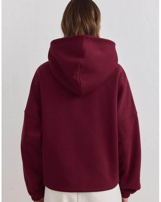 Aim'n Red Merlot Varsity Sweat Zip Hood