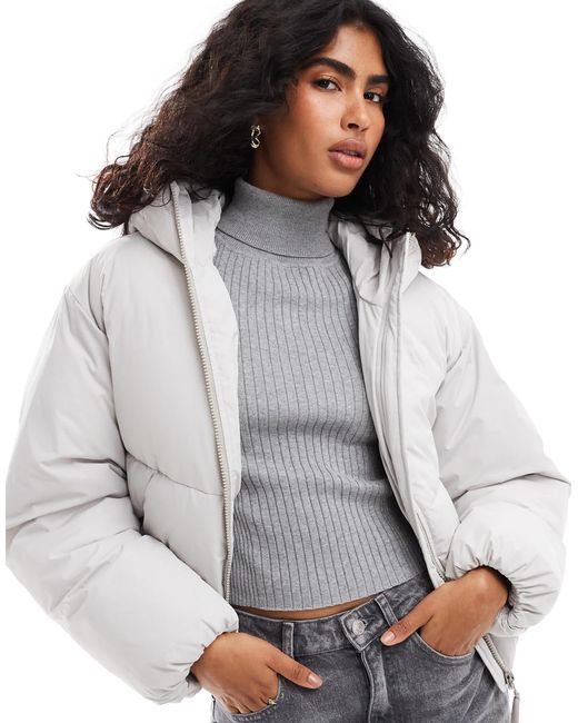 JJXX Gray – kurz geschnittene steppjacke