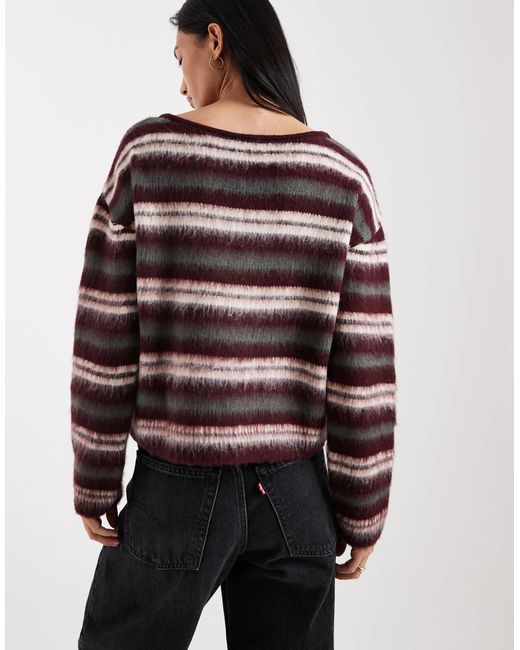 ASOS Multicolor – angerauter strickpullover