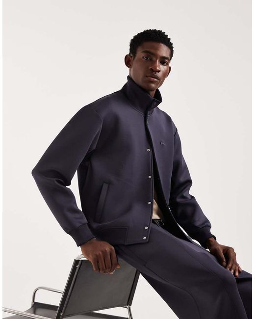 Lacoste Blue Co-ord Bomber Jacket for men