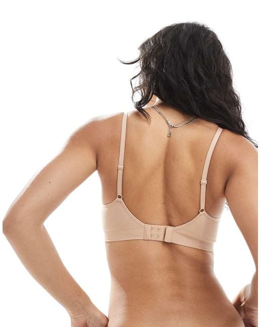 Lindex White Flora Seamless Bra