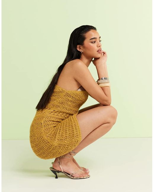 ASOS Multicolor One Shoulder Mini Dress