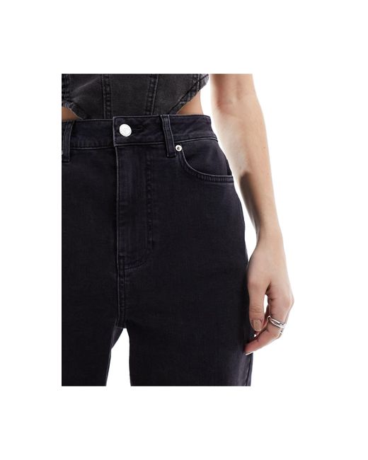 Miss Selfridge Black – gerade geschnittene jeans