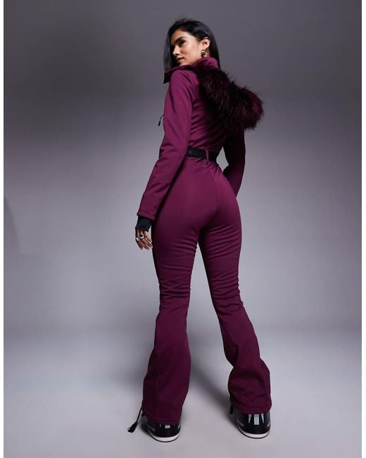 ASOS Purple Weekend Collective Ski Suit