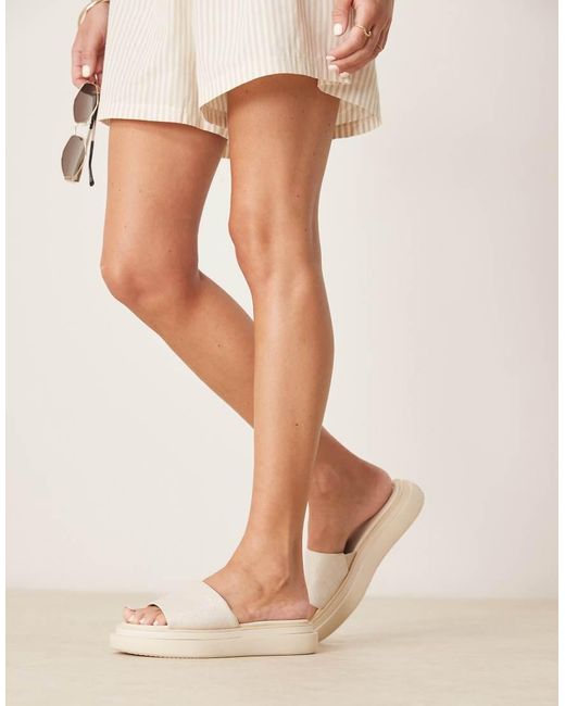 Calvin Klein Natural Flatform Sliders