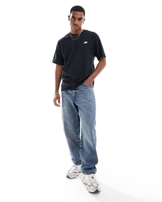 New Balance Blue New Balanace Small Logo T-shirt for men