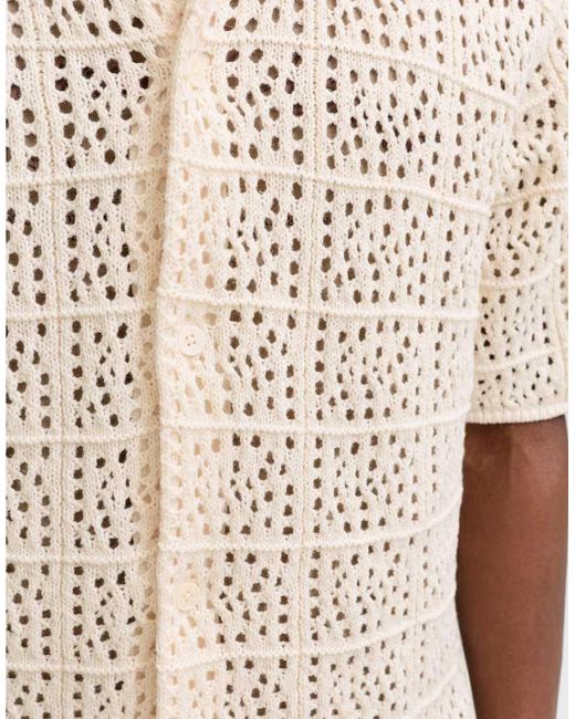 Jack & Jones Natural Knitted Polo for men