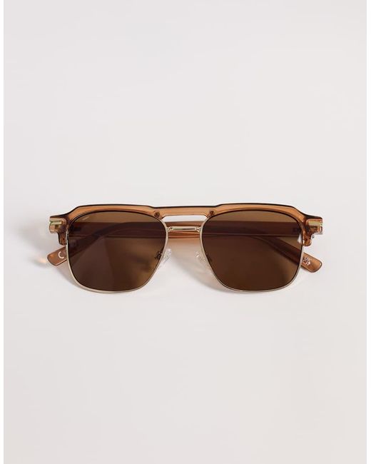 ASOS Natural Retro Sunglasses for men