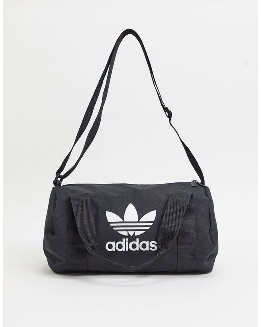 adidas Originals Trefoil Mini Duffle Bag in Black | Lyst UK