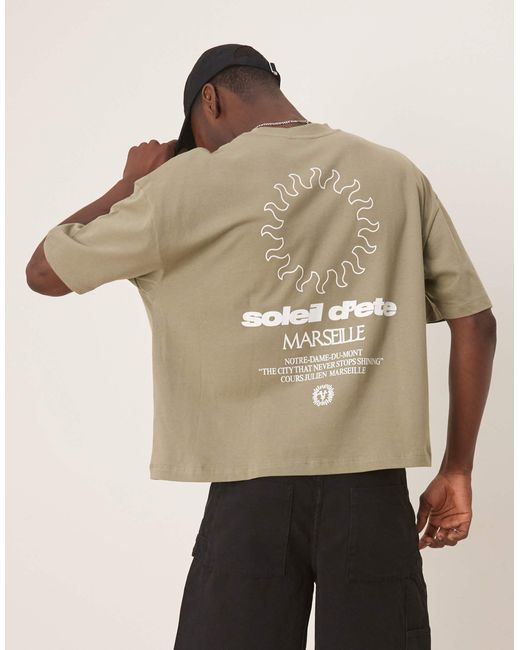 ASOS – oversize-t-shirt in Natural für Herren