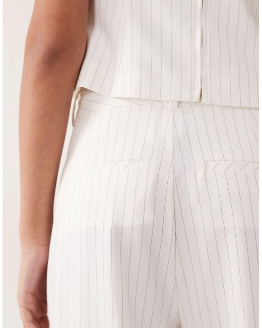 GOOD AMERICAN Multicolor Essential Suiting Gathered Pleat Detail Wide Leg Trousers Co-ord