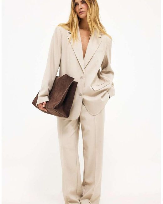 NA-KD Natural Oversized Blazer