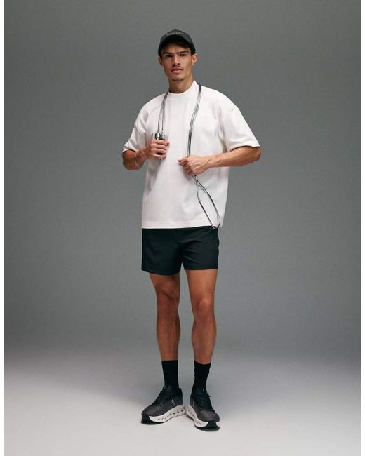 4505 Gray Icon Heavyweight Cotton Oversized T-shirt With Quick Dry Finish for men