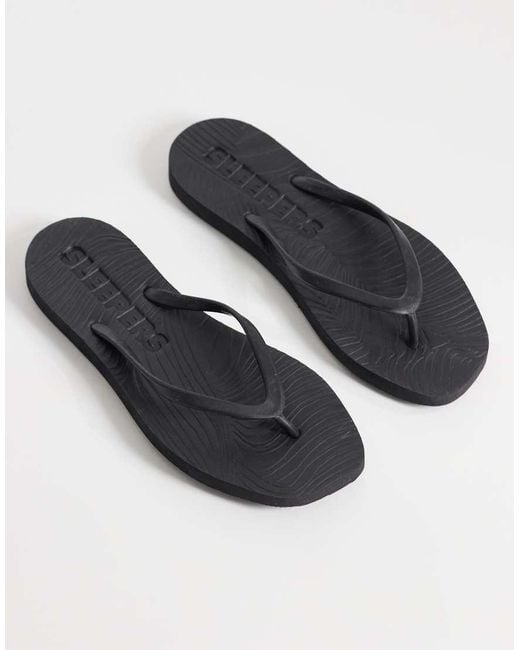 Sleeper Black Tapered Flip Flops