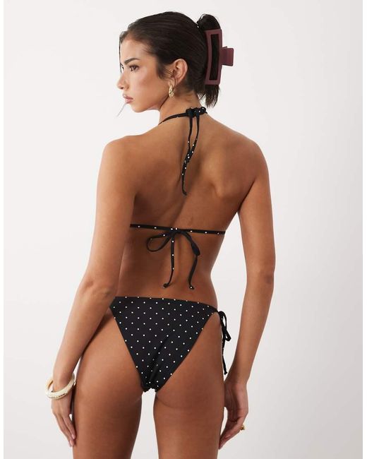 Gina Tricot Multicolor Mix And Match Tie Side Triangle Bikini Bottoms