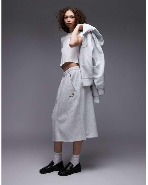 Carhartt Gray American Script Sweat Skirt