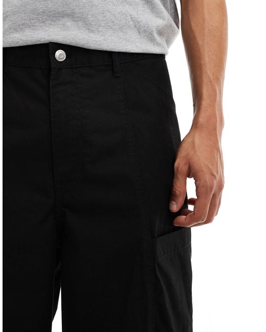 Leroy - short cargo ample et long Weekday pour homme en coloris White
