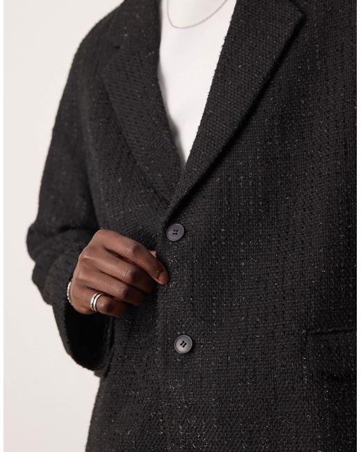 ASOS Black Slouchy Oversized Blazer for men