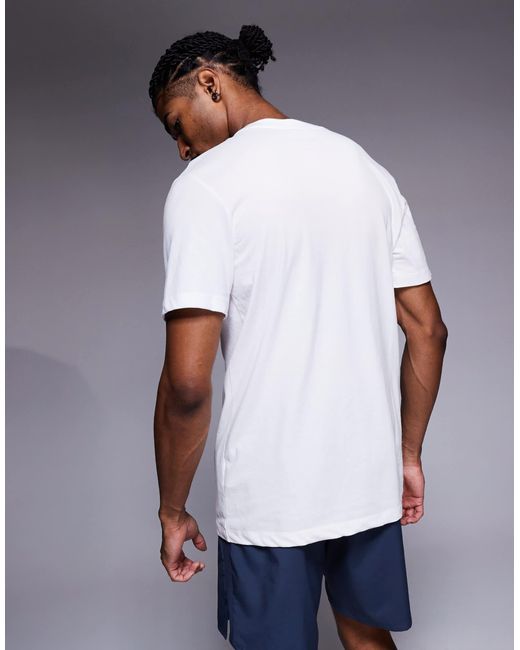Nike White Dri-fit T-shirt With Graphic Print for men
