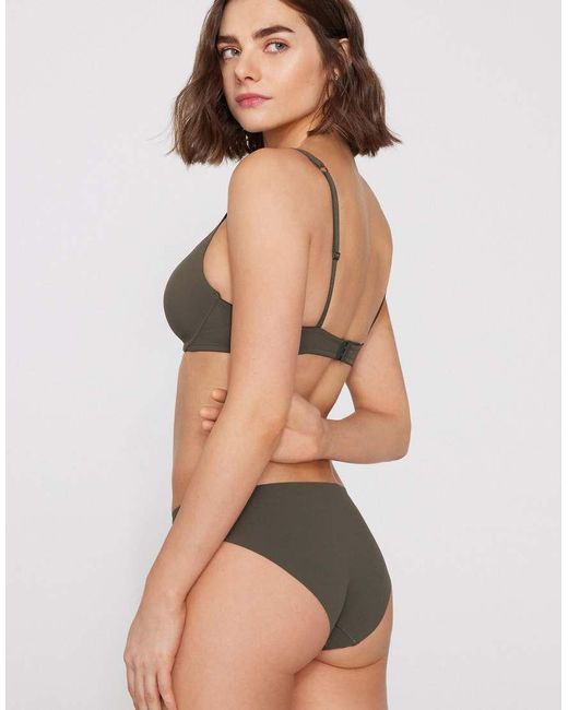 Tezenis Gray Laser-Cut Microfibre Knickers