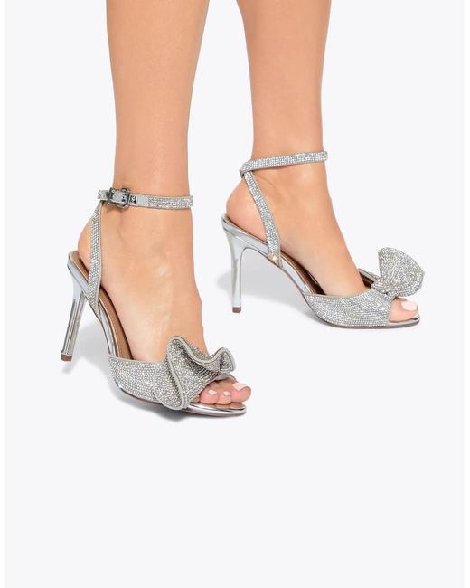 KG by Kurt Geiger White Allegra Heeled Sandals