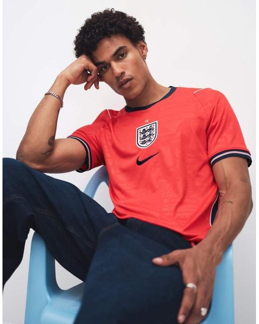Nike Football Red Nike England World Cup 26 Away Jersey for men