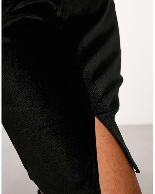 Monki Black – minirock aus samt