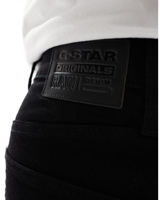 G-Star RAW – 3301 – schmal geschnittene denim-jeans in White für Herren
