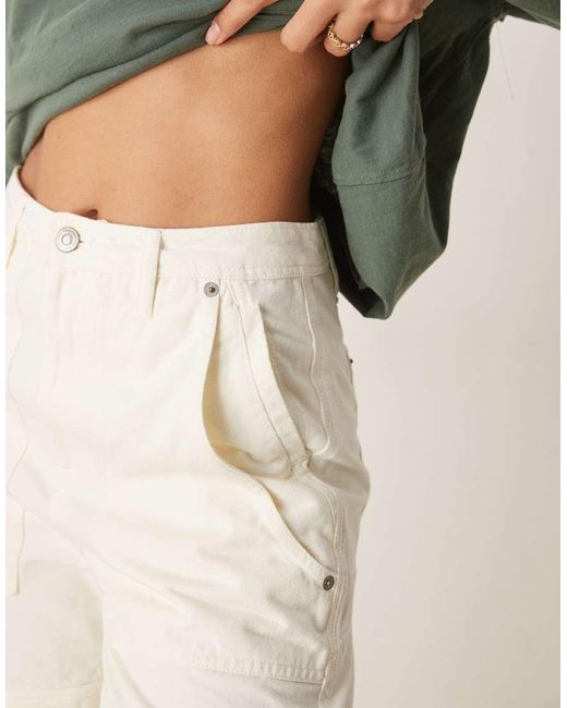 Free People White Milo Carpenter Shorts