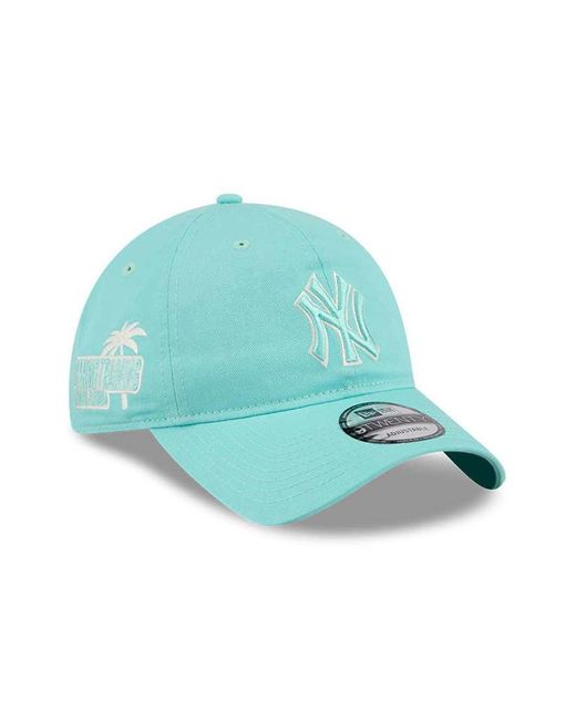 KTZ Blue Ny Yankees 9twenty Logo Cap With Side Patch