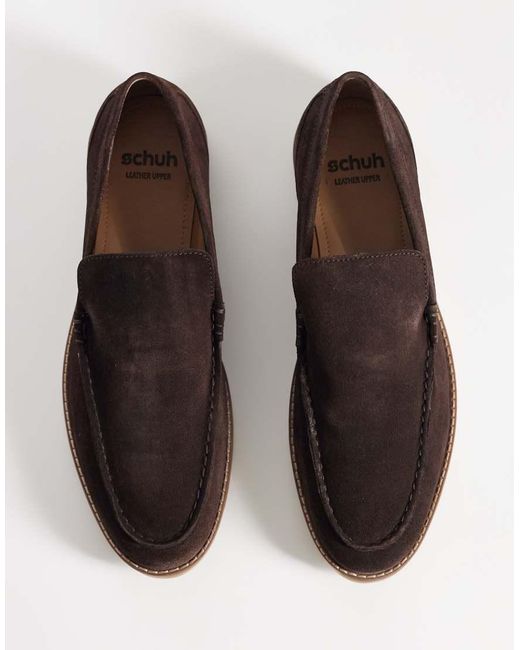 Schuh White Risk Loafers for men