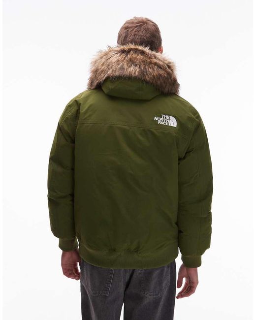 The North Face Green Mcmurdo Faux Fur Hooded Down Bomber for men