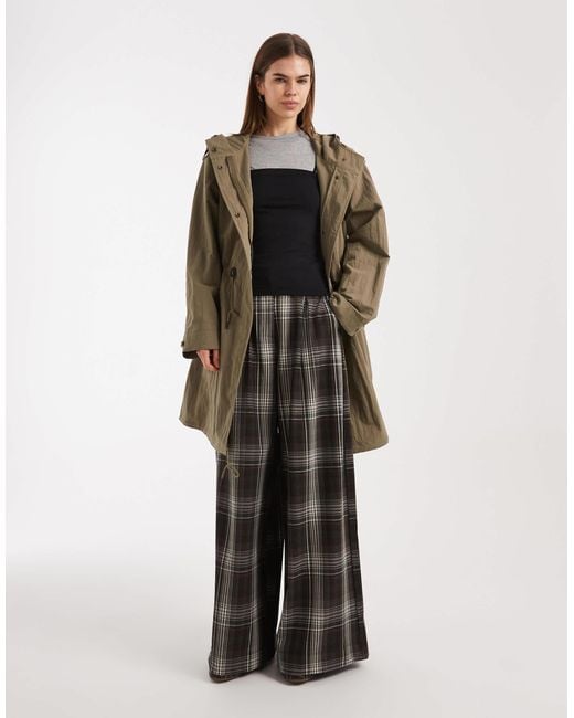 ASOS Green Oversized Parka Jacket