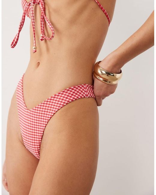 Kulani Kinis Red Strawberry Siesta Y Cheeky Bikini Bottom